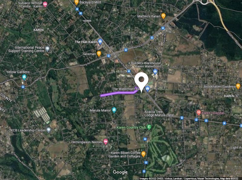 1.02 Acre Residential Land for sale (Cotton soil) in Karen - Opposite The Waterfront